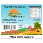 ETIQUETA 85X70/1 PERSON COUCHE ADES WALTER GOMES PROD DA ROÇA POLVILHO AZEDO 500G - 36,50MTS
