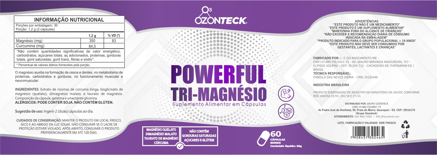 ETIQUETA 65X182 PERSON BOPP METALIZADO OZONTECK POWERFUL TRIMAGNESIO 60CAP (500UNID)K ETIQUETA 65X182 PERSON BOPP METALIZADO OZONTECK POWERFUL TRIMAGNESIO 60CAP (500UNID)K