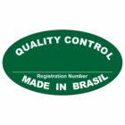 ETIQUETA 55X30/1 OVAL/PERSONALIZADA/COUCHE ADESIVO/QUALITY CONTROL/VERDE-33MTS