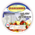 ETIQUETA 80MM DE DIAMETRO/COUCHE ADES/DANANDA>SALADA DE FRUTAS-32MTS