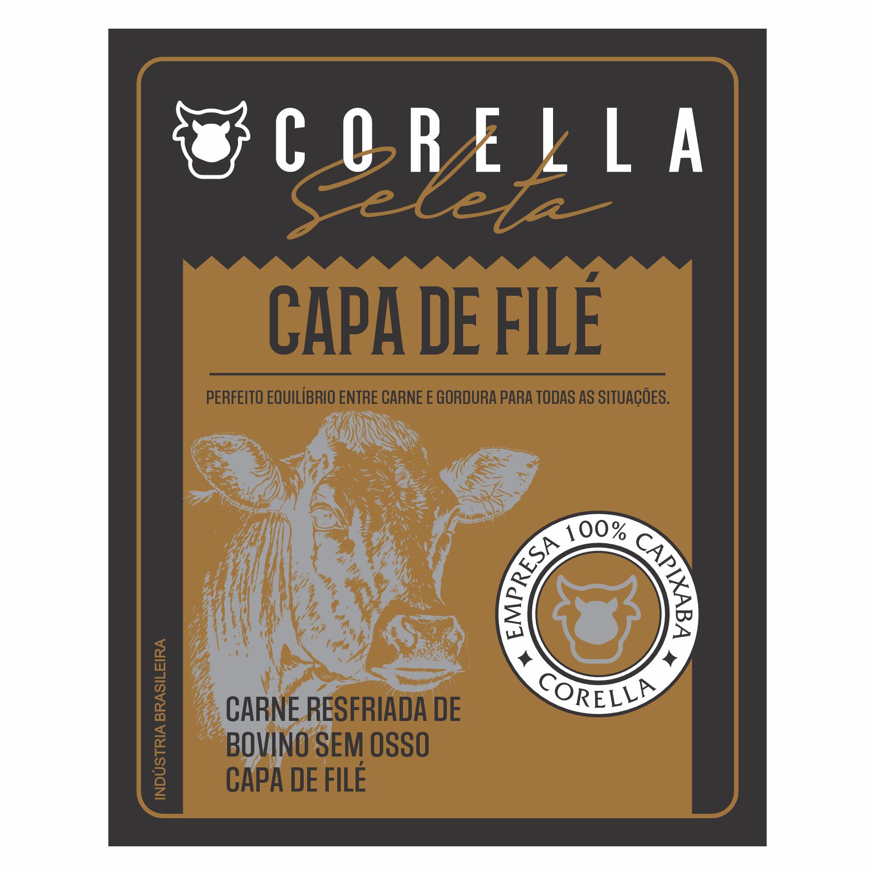 ETIQUETA 100X80 PERSON BOPP METALIZADO LAMINADO FOSCO SELETA CAPA DE FILÉ CORELLA (1.000UNI)