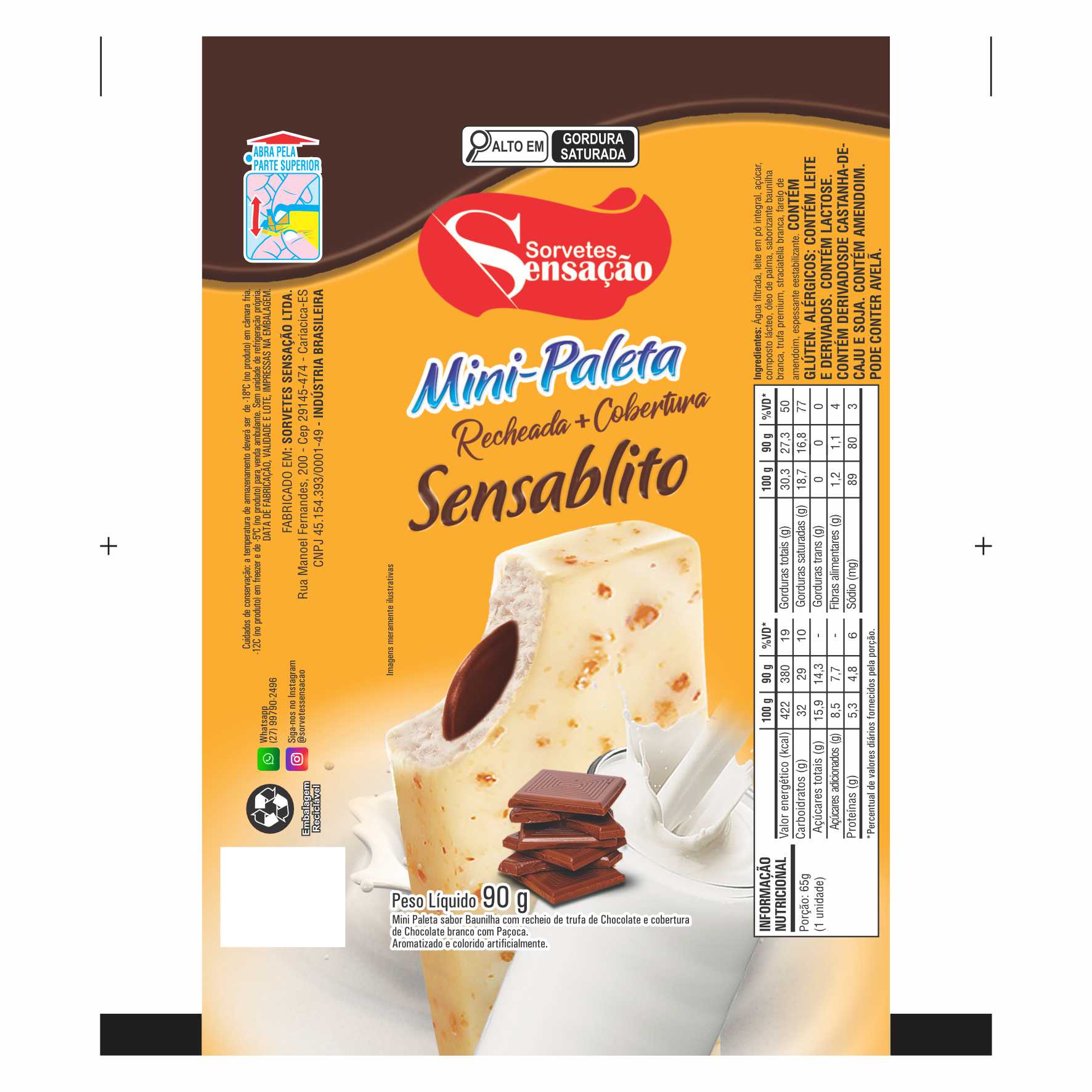 BOBINA BOPP LEITOSO PICOLÉ 6KG SORVETES SENSAÇÃO MINI PALETA SENSABLITO BOBINA BOPP LEITOSO PICOLÉ 6KG SORVETES SENSAÇÃO MINI PALETA SENSABLITO