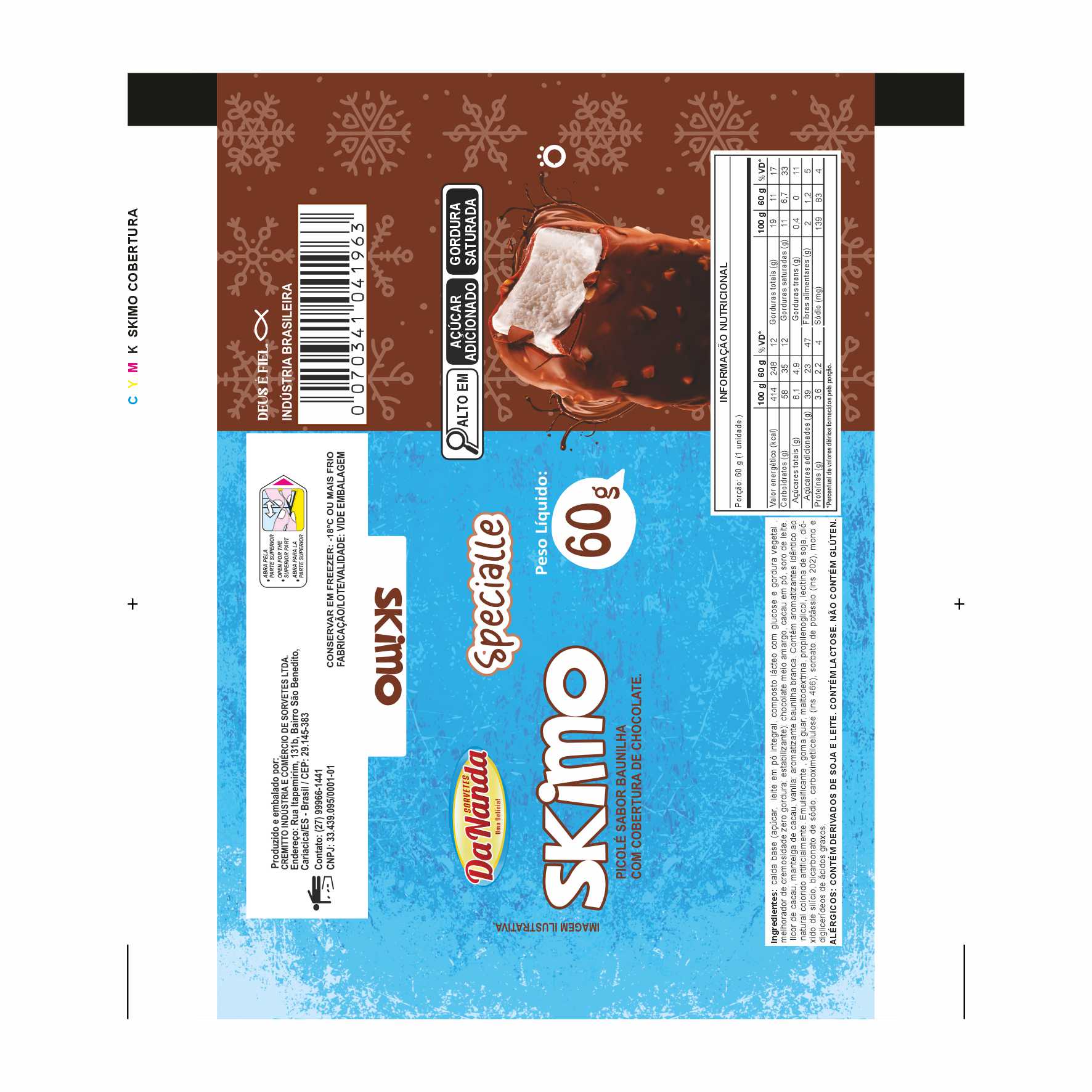BOBINA BOPP LEITOSO PICOLÉ 6KG - DANANDA SKIMO COBERTURA BOBINA BOPP LEITOSO PICOLÉ 6KG - DANANDA SKIMO COBERTURA