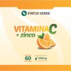 ETIQUETA 70X180 PERSON BOPP METALIZADO STATUS VERDE VITAMINA C + ZINCO 60CAPS (500UNI)K