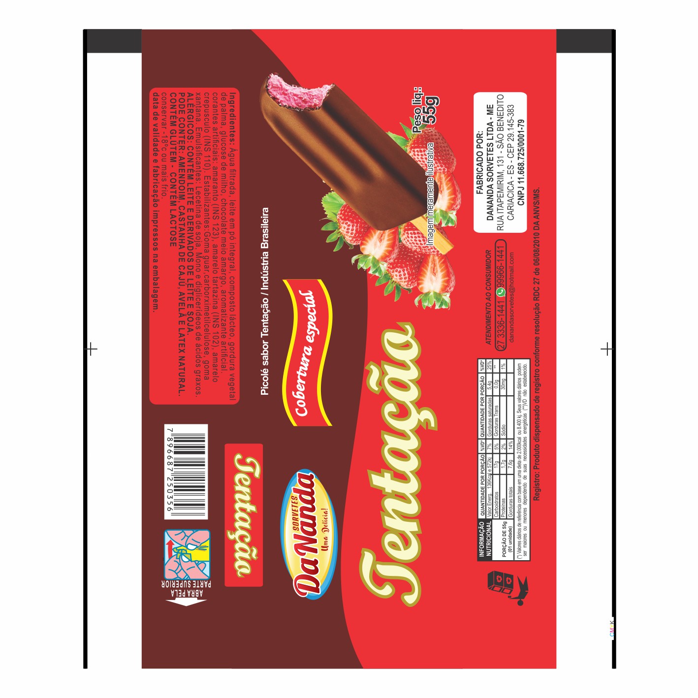 BOBINA BOPP LEITOSO PICOLE 6KG - SORVETES ANJOS TENTAÇÃO BOBINA BOPP LEITOSO PICOLE 6KG - SORVETES ANJOS TENTAÇÃO