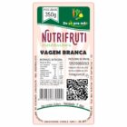 ETIQUETA 90X45/1 PERSONALIZADA/COUCHE ADESIVO/NUTRIFRUTI VAGEM BRANCA 350G 50MTS