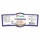 ETIQUETA 52X135/2 BOPP METALIZADO LAMINADO POMAR COGUMELOS CHAMPIGNONS INTEIRO 200G(500)K
