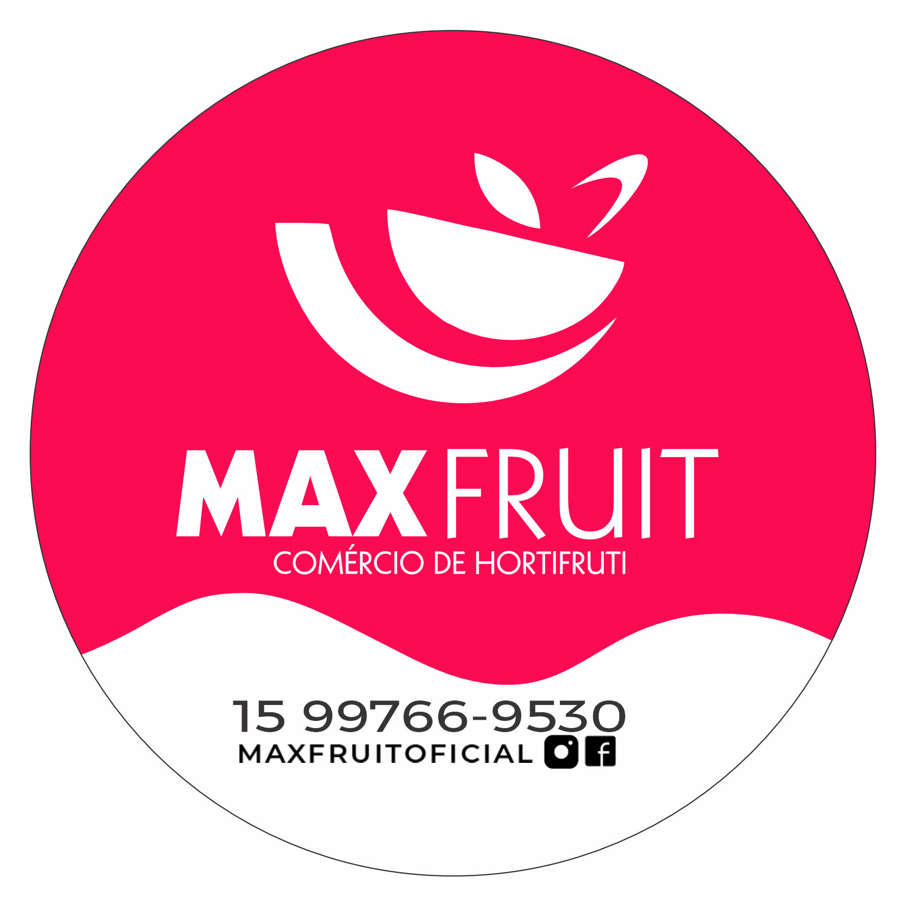 ETIQUETA 49MM DE DIAMETRO PERSON BOPP PEROLADO MAXFRUIT-32MTS