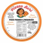 ETIQUETA 125MM DE DIAMETRO PERSON BOPP PEROLADO PIZZAS AURI FRANGO COM REQUEIJAO 500G -32MTS