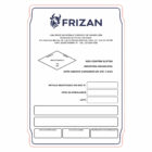 ETIQUETA 110X75,22/1 POLIESTIRENO FRIGORIFICO FRIZAN -80MTS