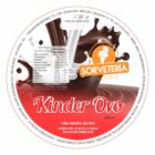 ETIQUETA 70MM DE DIAMETRO PERSONALIZADA/COUCHE ADES/SORVETERIA LINDORIO KINDER OVO 200ML-32MTS
