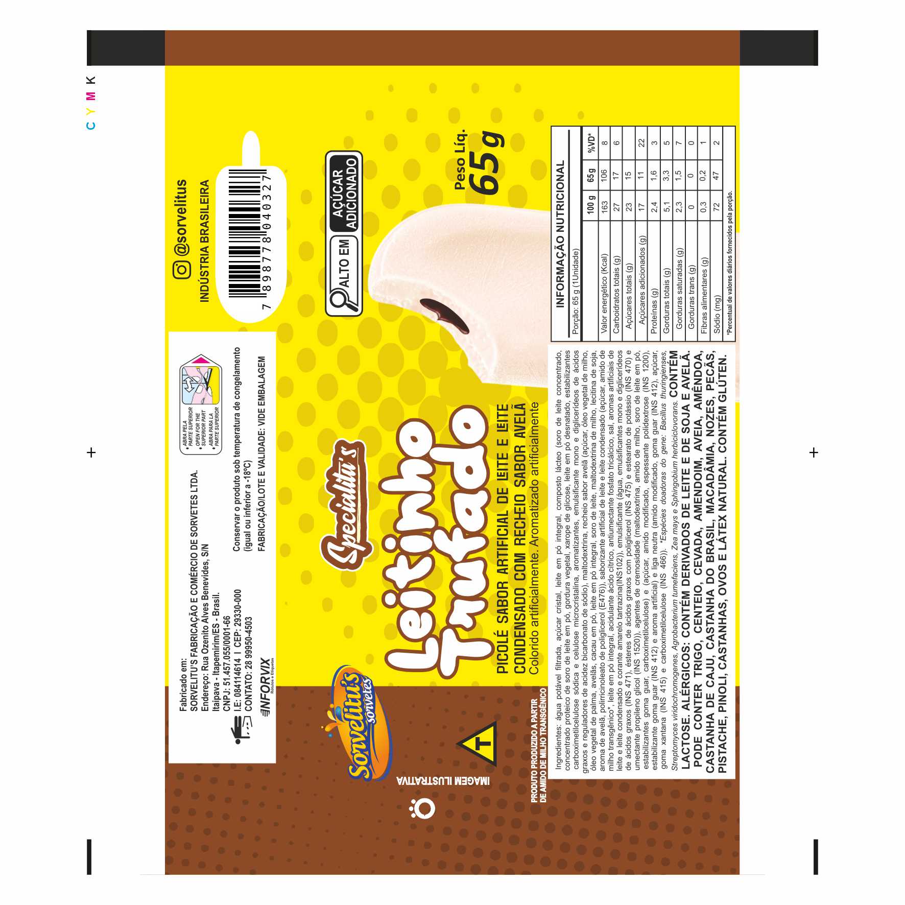 BOBINA BOPP LEITOSO PICOLÉ 6KG SORVELITUS LEITINHO TRUFADO BOBINA BOPP LEITOSO PICOLÉ 6KG SORVELITUS LEITINHO TRUFADO